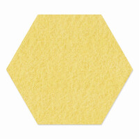 1 x FILZ Untersetzer Wabe, Hexagon 15 cm - sand