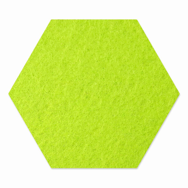 1 x FILZ Untersetzer Wabe, Hexagon 15 cm - pistazie