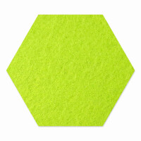 1 x FILZ Untersetzer Wabe, Hexagon 15 cm - pistazie