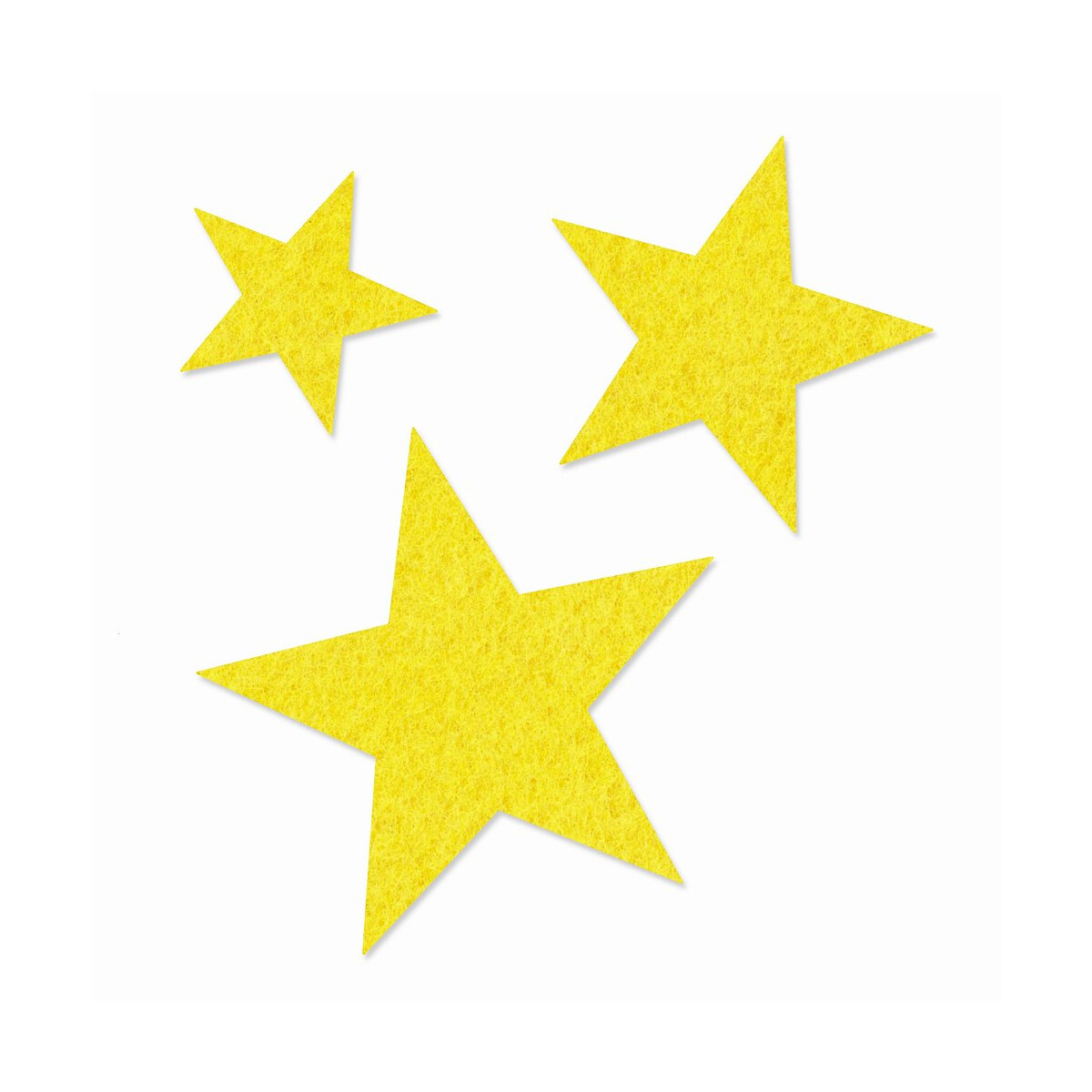 € - 6 gelb, 10er Sterne FILZ 2,50 Set cm