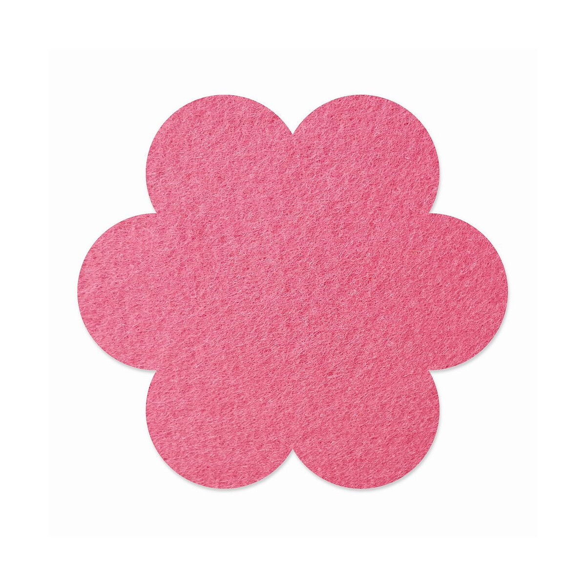 1 x FILZ Untersetzer Blume 25 cm - pink