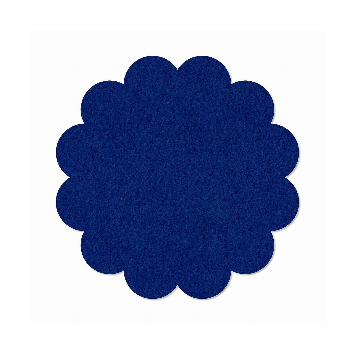 1 x FILZ Untersetzer Blume 30 cm - dunkelblau