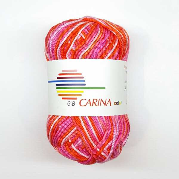 G-B Carina color Baumwollgarn 50 g Rosa-Orange