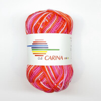 G-B Carina color Baumwollgarn 50 g Rosa-Orange