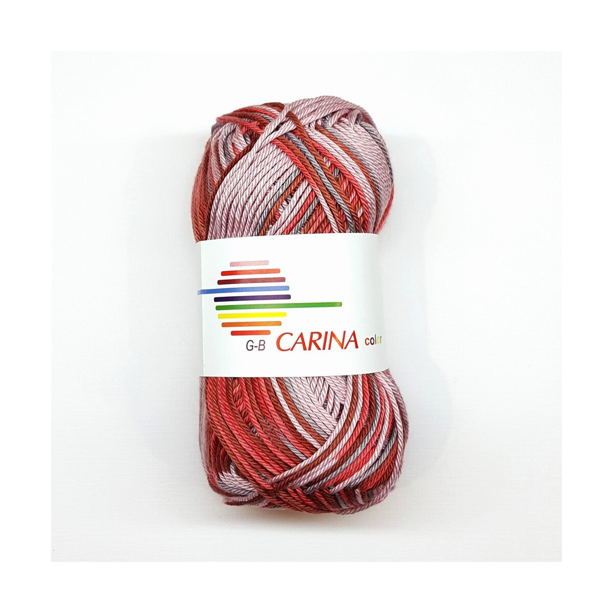 G-B Carina color Baumwollgarn 50 g Rosa-Rost