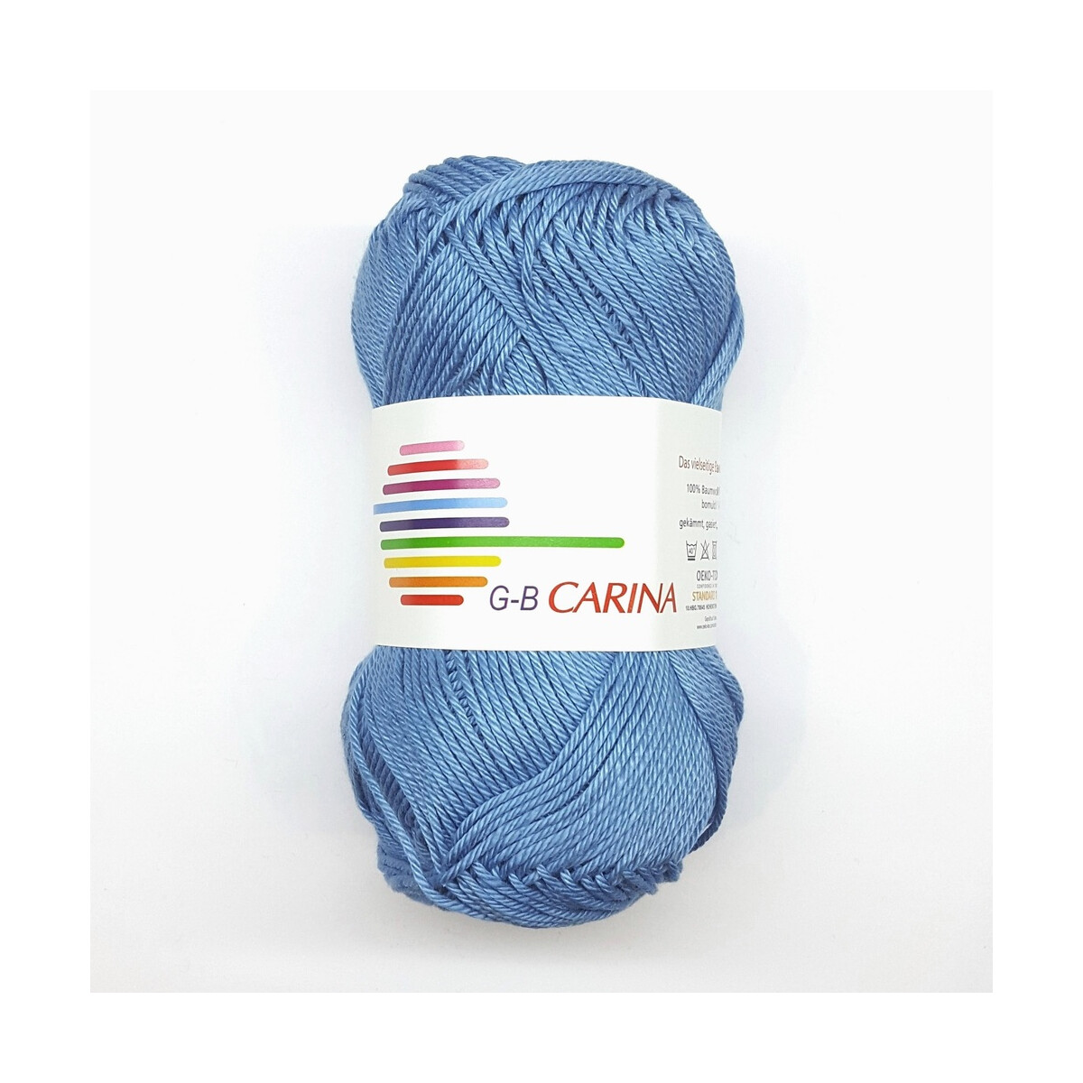 G-B Carina Baumwollgarn 50 g Blau-Grau