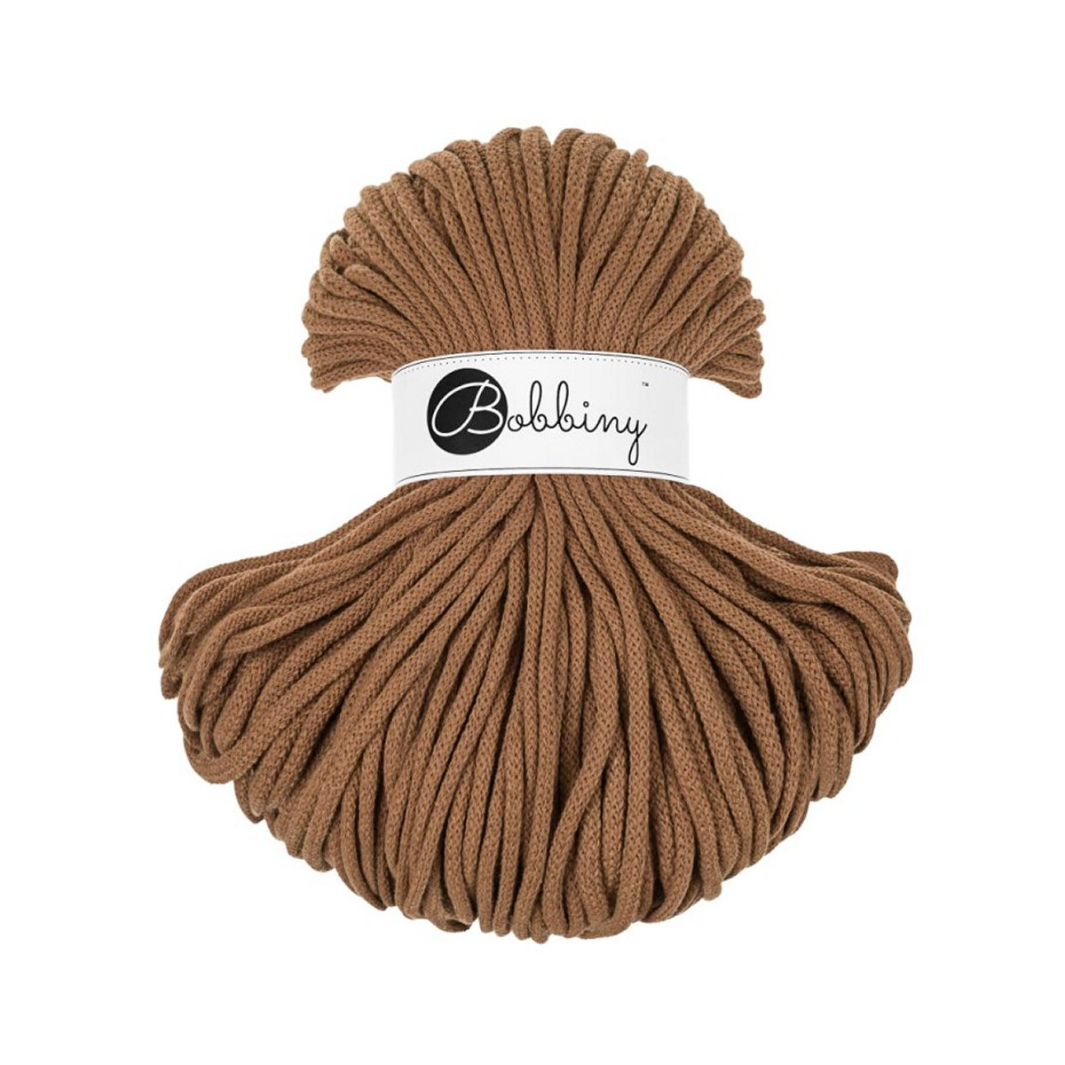 Bobbiny Premium Flechtkordel 5 mm/100 m Caramel