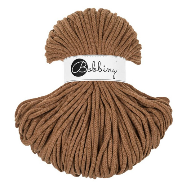 Bobbiny Premium Flechtkordel 5 mm/100 m Caramel