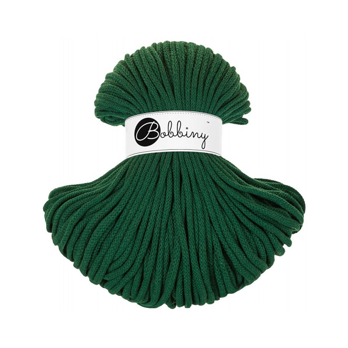 Bobbiny Premium Flechtkordel 5 mm/100 m Pine Green