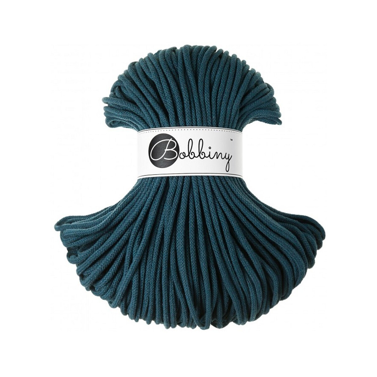 Bobbiny Premium Flechtkordel 5 mm/100 m Peacock Blue