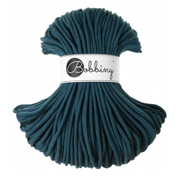 Bobbiny Premium Flechtkordel 5 mm/100 m Peacock Blue