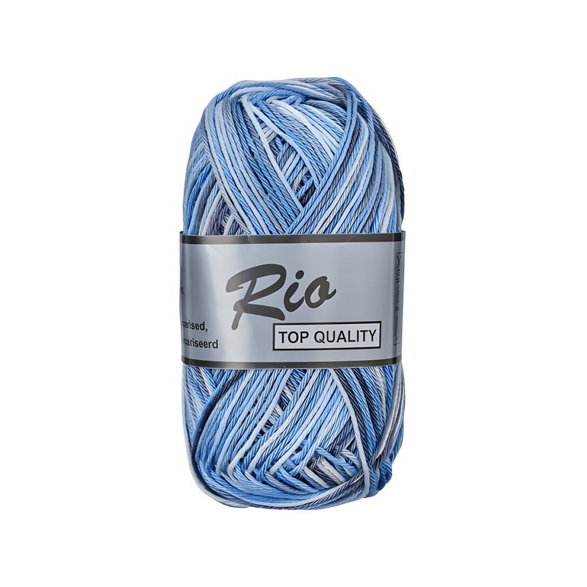 Lammy Rio multi Baumwollgarn 50 g Blau-Grautöne