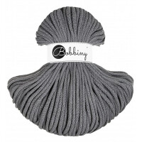 Bobbiny Premium Flechtkordel 5 mm/100 m Stone Grey