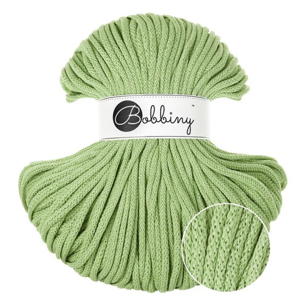 Bobbiny Premium Flechtkordel 5 mm/100 m Unicolor Matcha