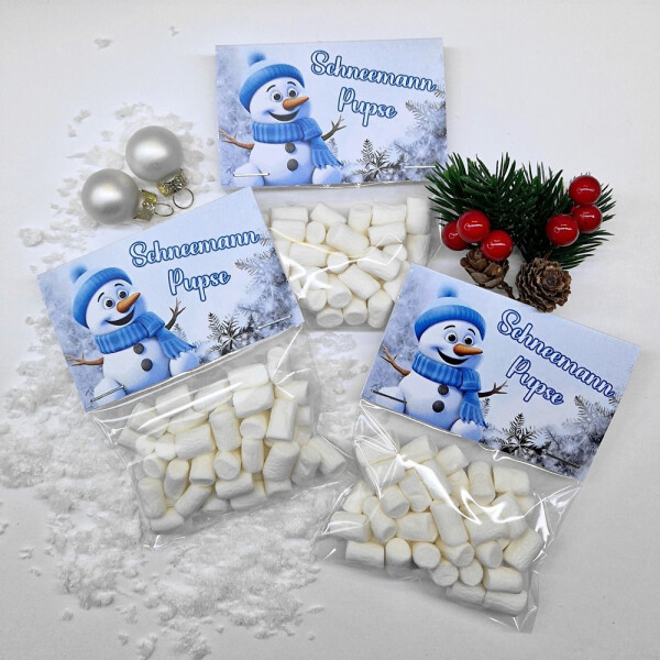 Schneemann-Pupse Mitbringsel Weihnachten